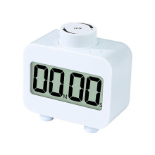 Digital Timer Visual Rotary Kitchen Timer Fast Settable Count and Count Down Timer Ringing or Flashing Lights