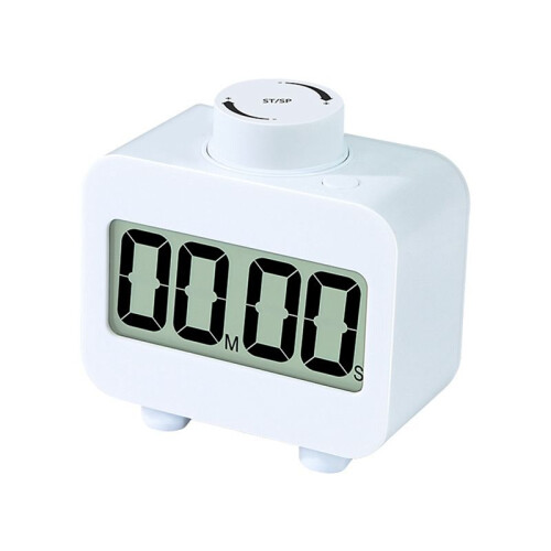 Digital Timer Visual Rotary Kitchen Timer Fast Settable Count  and Count Down Timer Ringing or Flashing Lights