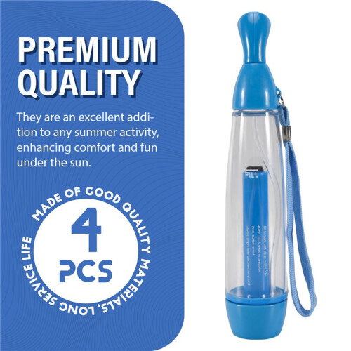 4 Pcs Summer  Sprays Bottle Set Pump  Personal Cooling Device Empty Plastic Sprays Bottles Water Refillable 1