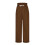 Women's Casual Solid Pants Elastic Waist Straight Leg with 6