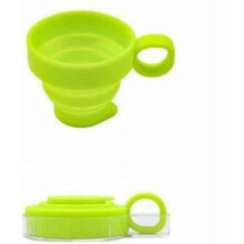 Silicone Fold Cup Telescopic Travel Cup Outdoor Portablegreen1pcs
