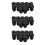 36 Pcs Plastic 12mm Pipe End Blanking Caps Bung Tube Insert Plug Round Black 1
