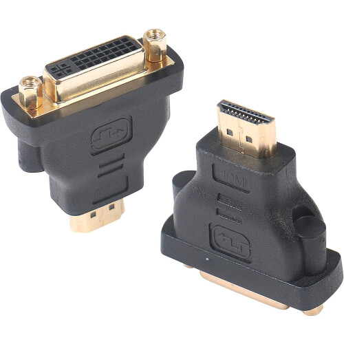 Προσαρμογέας HDMI σε DVI-D αρσενικό σε θηλυκό, επιχρυσωμένος, 2 τεμάχια
