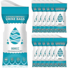 Disposable Urine Bag,12 Pcs 800ml Portable Camping Pee Bag,Emergency Urine Bag for Men,Women
