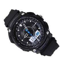 1Digitale Quartz Herenhorloge Zwart Met Dual Time En Sportfunctie
