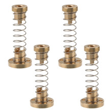 4St Koperen Anti-Speling Lead Screw Moeren Voor 3D Printer, Duurzaam