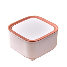 Runder Slim6L-Abfalleimer mit Push-Open-Deckel
