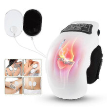 Physiotherapy knee massager with heating and vibration for pain relief