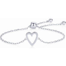 Set van twee armbanden met hartvormige bedeltjes, verguld.