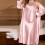 Women's Satin Printed Pajama Set Plus Size XL-5XL 8