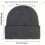 Gorro Belvado com forro de cetim e seda, punho de tricô. 2