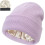 Gorro Belvado com forro de cetim e seda, punho de tricô. 8