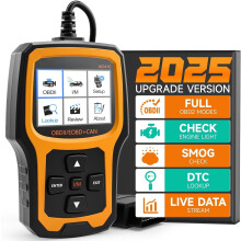 AD410OBD2-scanner voor het uitlezen van het motorcontrolelampje, zwart/geel