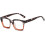 Óculos de grau com armação quadrada grossa clássica e lentes transparentes, sem grau. 1