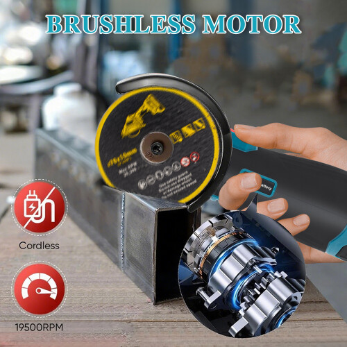 Mini Cordless Angle Grinder 2 Battery Portable 12V 2