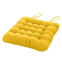 Velvet Chair Seat Cushion Square Solid Color 1 Pack