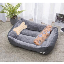 Cama aconchegante para cães de grande porte, cor doce.
