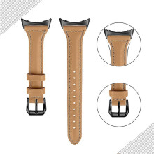 (Style E Google Pixel Watch 2, Espresso) For Google Pixel Watch 2/Pixel Watch Genuine Watch Band 20mm Bracelet Strap with Black Connector