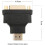 Προσαρμογέας HDMI σε DVI-D αρσενικό σε θηλυκό, επιχρυσωμένος, 2 τεμάχια 4