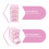 1X Roze Desktop Lade Organizer, Meerdere Opbergbak, Plastic 4