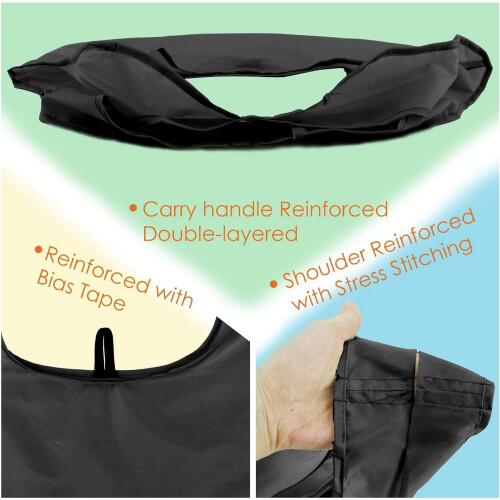 Foldbare genanvendelige indkøbsposer i polyester, 10 stk. 2