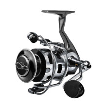 (EVA Grip, ACE40S Gun Silver) 9+1BB CNC All-Metal Spinning Fishing Reel, 6KG/13LB 14KG/31LB Long Cast Spool for Freshwater Saltwater Boat Fishing