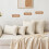 Khaki beige patchwork linnen kussenhoezen (2 stuks) 4