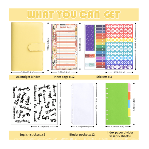Caderno A6Macaron em couro PU com estojo com zíper 2