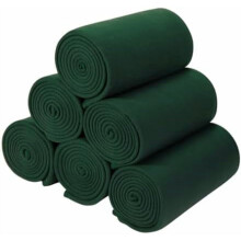 Grønt fleece tæppe 50x60 tommer 6-pak