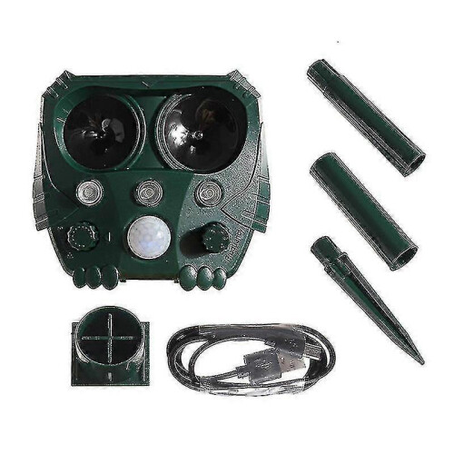 Ultrasonic Animal Repellent Solar Powered Waterproof Animal Repeller 2