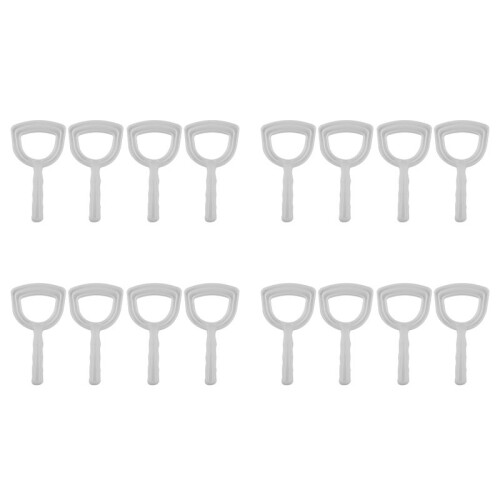 4X Vleesschraper Botstofschraper Botschraper Witte Polyschraper Botstofverwijderaar Vierkante Botstofschraper