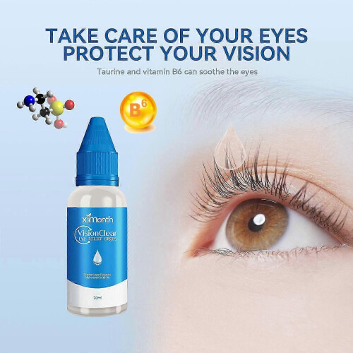 VisionClear Eye Care Drops, Relieve Dry, Red, Itchy Eyes, Boost Vision ,20ml