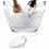 Balde de gelo transparente com alça e 2 pás para vinho e 4