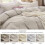 Oversized King Duvet Cover Set Prewashed Cotton-Like 3 pcs 4