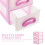 Apelbare Roze Plastic Desktop Lade Organizer Voor Thuis 6