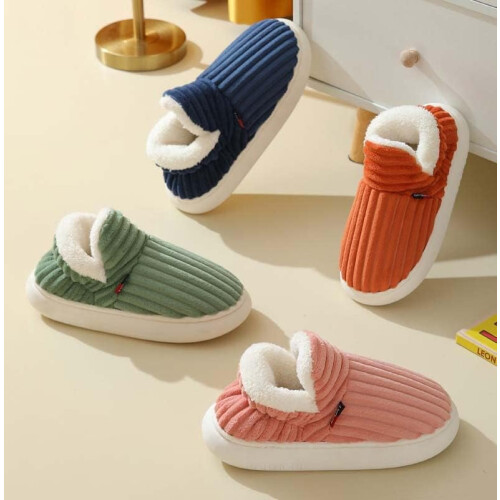 Ζεστά μποτάκια από φλις με memory foam και αντιολισθητική σόλα από πλυμένο κοτλέ 1