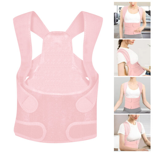 Pink Posture Back Brace til mænd og kvinder – Åndbar 1