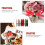 5Rollen Feestdecoratie Lint Kerst Print Glad Polyester 5