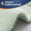 Tapete de banheiro verde sálvia 91 x 61 cm (36 x 24 polegadas) com base de borracha em microfibra 4