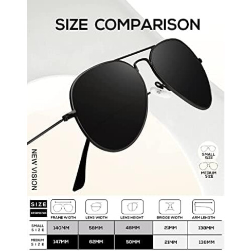 Aviator solglasögon polariserade UV-skydd 2
