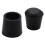 40 Pcs Rubber Cone Shape Desk Feet Protector Chair Leg Tip Pad Black 4