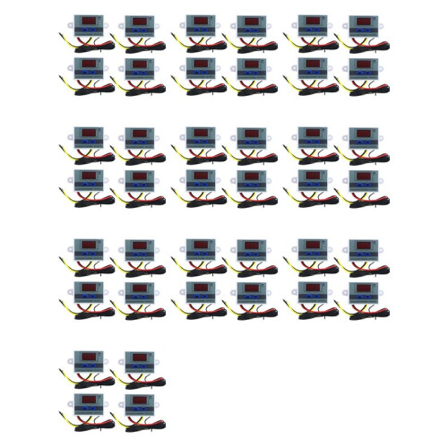 40Pcs 220V Ac Digital Led Temperature Controller Xh-W3001 for Incubator Cooling Heating  Thermostat Ntc Sensor
