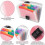 4 Pack Expanding File Folder A6 Size 13 Pockets Portable Rainbow Document Organiser 1