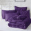 Purple Full Size Comforter Set 7-Piece Pinch Pleat 6