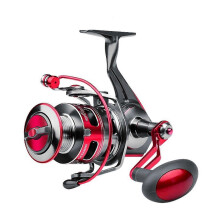 (Soft Glue Grip, ACE50 Gun Red) 9+1BB CNC All-Metal Spinning Fishing Reel, 6KG/13LB 14KG/31LB Long Cast Spool for Freshwater Saltwater Boat Fishing