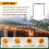 Adjustable Outdoor Light String Hooks for 3.2-6 Inch Concrete Cinder Block Wall and Fences, 5 Pcs String Light Hangers 3