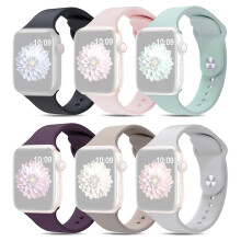(Style A Apple Watch Ultra 49mm, Multicolor) For Apple Watch Ultra 49mm/8/7 45mm/SE/6/5/4 44mm/ 3/2/1 40mm 6pcs AW Smart Watch Band Replacement