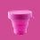 Collapsible Silicone Cup Foldable Sterilizing Cup for Menstrual Cups and Storing Your Diva Cup 2