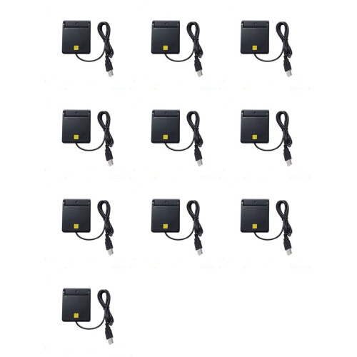 10X USB  Card Reader for Bank Card IC/ID EMV Card Reader for Windows 7 8 10 for Linux OS USB-CCID ISO 7816