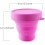 Collapsible Silicone Cup Foldable Sterilizing Cup for Menstrual Cups and Storing Your Diva Cup 5